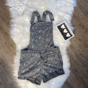 Short cotton overalls